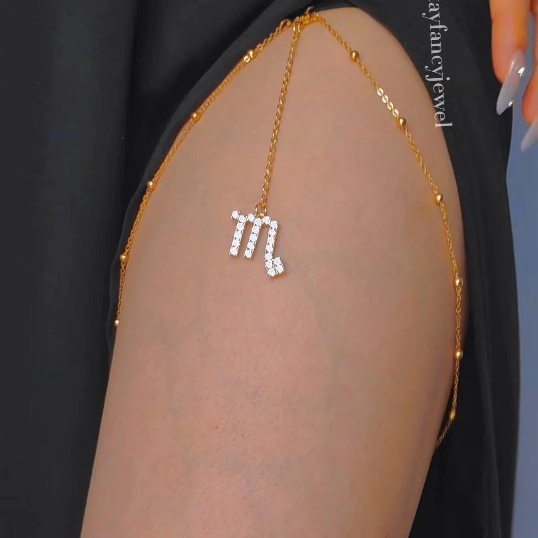 ZODIAC SIGN LEG CHAIN