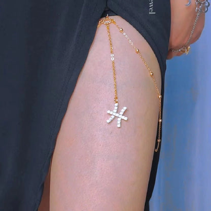 ZODIAC SIGN LEG CHAIN